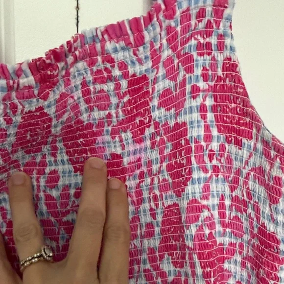 Vineyard Vines 148th Kentucky Derby Pink Floral Dress size small maxi style - Picture 4 of 8